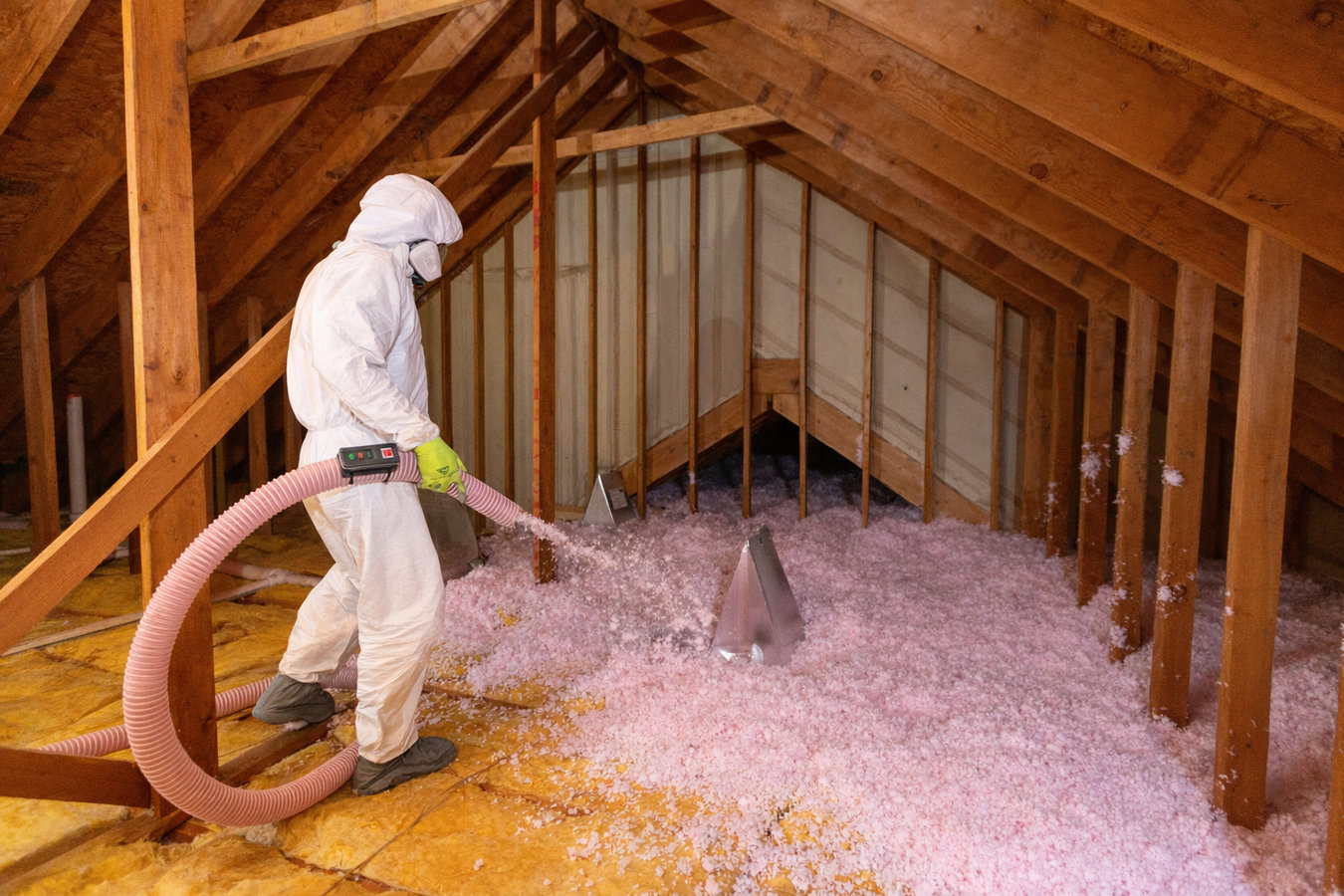 Blown-in insulation
