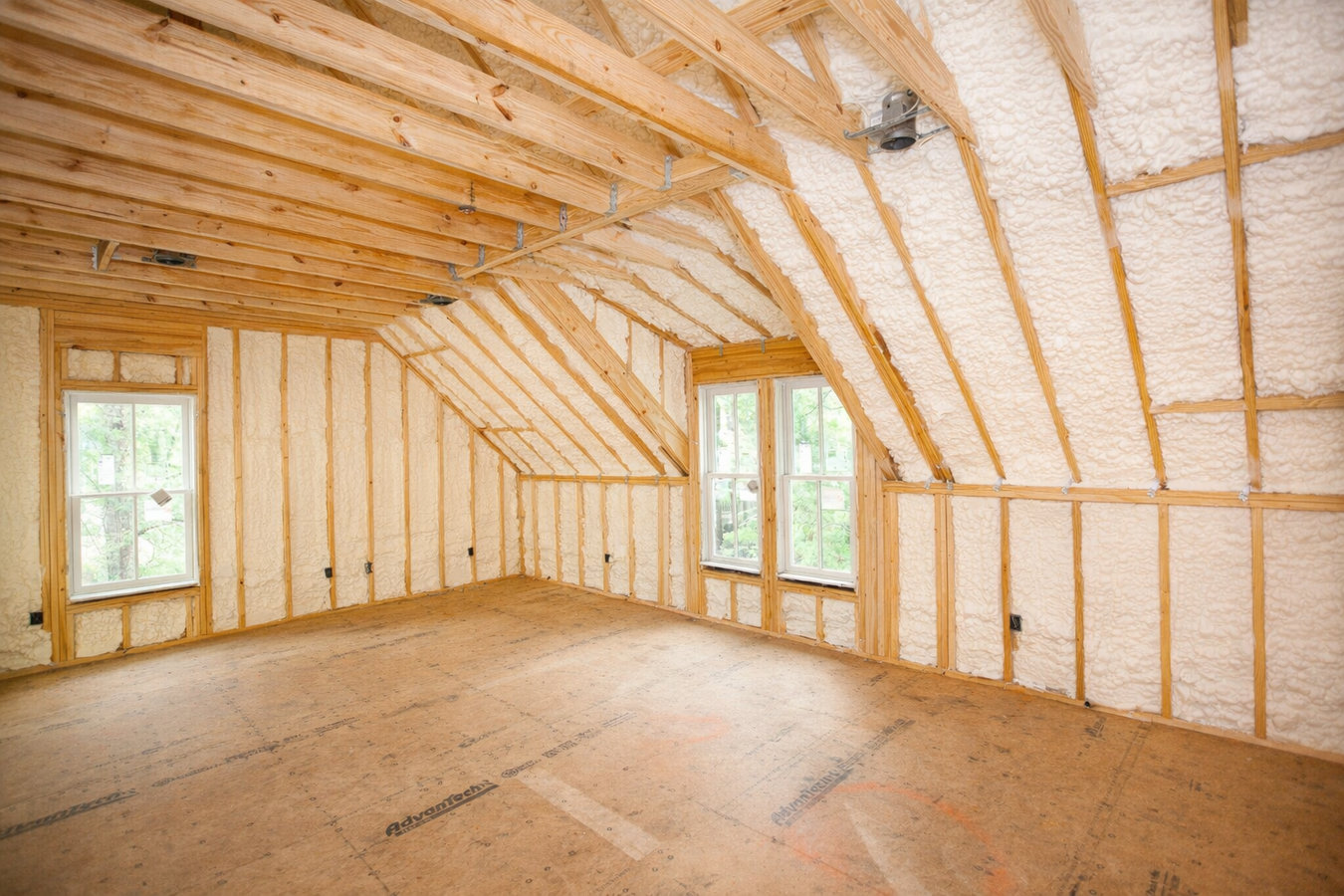 Open-cell foam insulation
